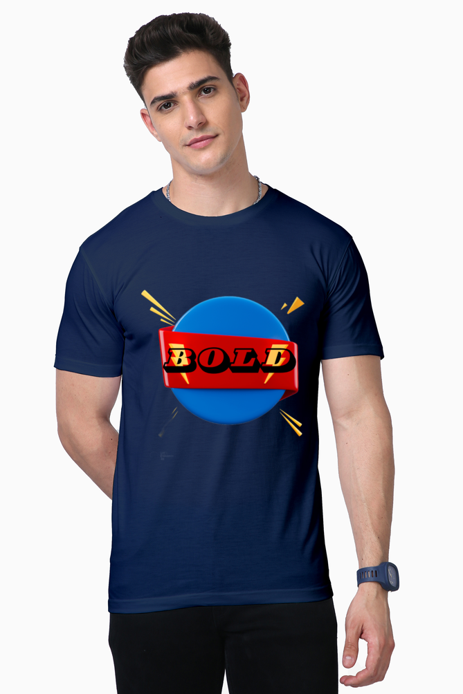 Stay Bold with Bluelander's Supima Cotton Half Sleeve T-Shirt!
