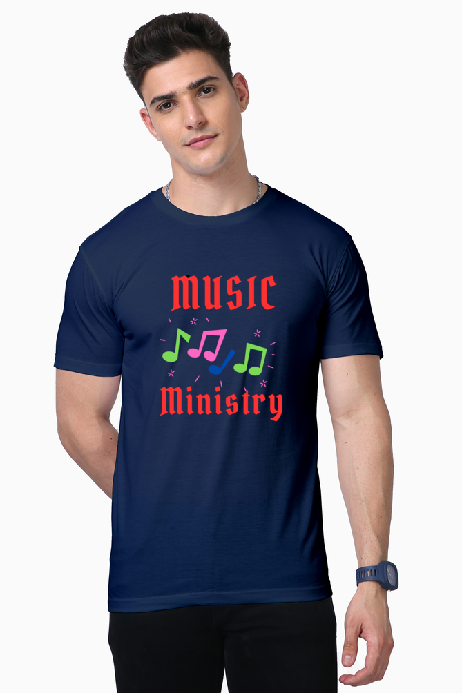 Bluelander Supima Half Sleeve T-Shirt: The Ministry of Music's Ultimate Fusion of Supreme Comfort and Style for True Musicians.