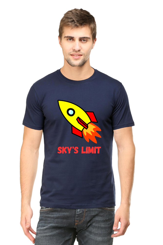 Reach New Heights of Style: Elevate Your Look with Bluelander's Half Sleeve Cotton Tees!