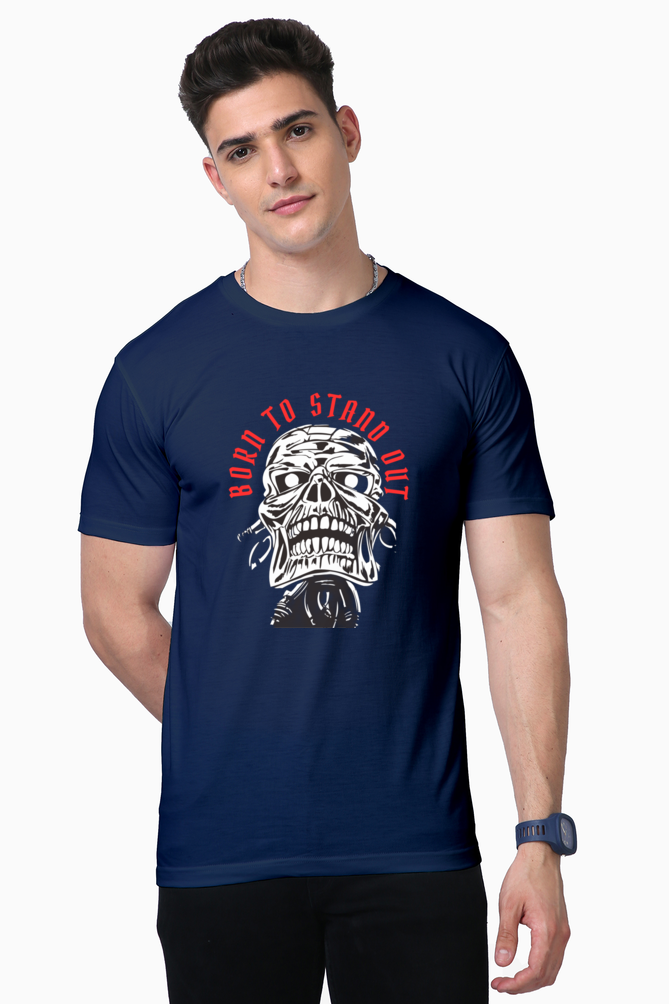 Supima Sophistication: Redefine Your Style with BlueLander's Half Sleeve T-Shirts – Born to Stand Out in Ultimate Comfort.