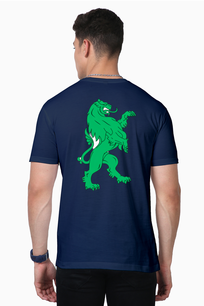 Stand Out Everywhere with Bluelander's Supima Cotton Half Sleeve T-Shirt - Enhanced Back Design!