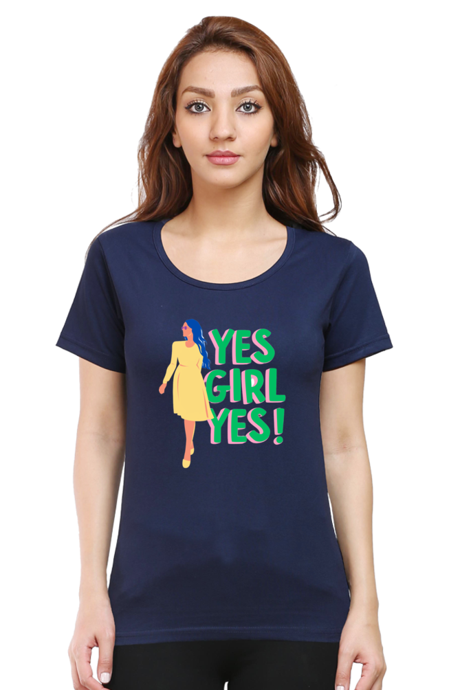 Empowering Every She: BlueLander's Girls and women's Cotton Half Sleeve T-Shirts - Enhanced Design and Supreme Comfort, Tailored for Our Sisters and Moms in India.