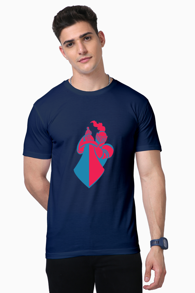 Bluelander's Supima Cotton Half Sleeve Tees:Rock Your Day in Comfort and Style.