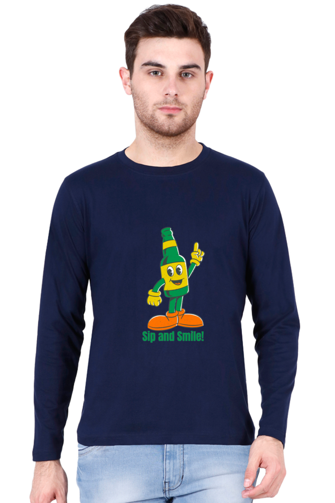 Unveil the Latest Trends: Bluelander's Cotton Full Sleeve Tee, Pioneering the New Fashion Era!