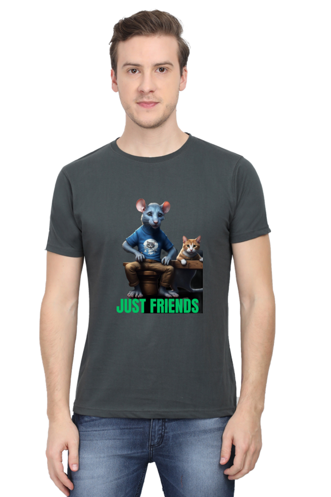 BlueLander's Half Sleeve Cotton T-Shirt with Enhanced Design – Fusing AI and Human Craftsmanship.step out with style and confidence.