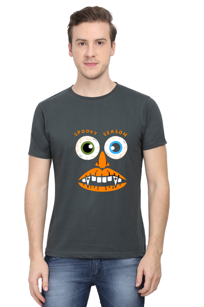 Elevate Your Spooky Style: Bluelander Cotton Half Sleeve T-Shirts – Supreme Comfort, Enhanced Design for a Hauntingly Stylish Spooky Season.