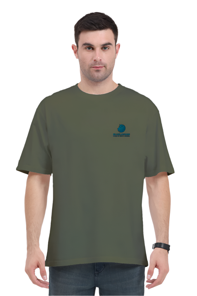 Oversized Comfort, Classic Style: Bluelanders soft cotton bio washed Unisex T-Shirt.