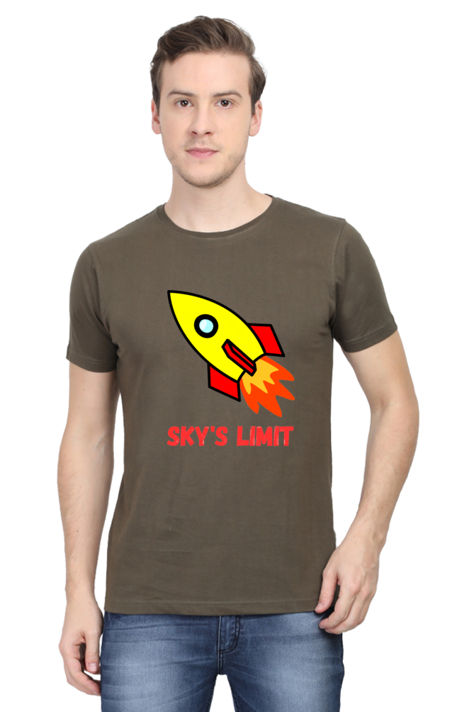 Reach New Heights of Style: Elevate Your Look with Bluelander's Half Sleeve Cotton Tees!