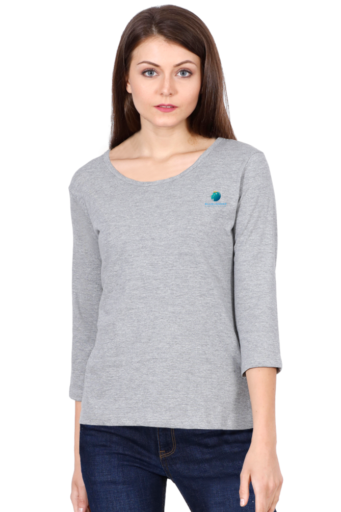 Bluelander Female Round Neck Half Sleeve: Elevate your everyday style with comfort and elegance.
