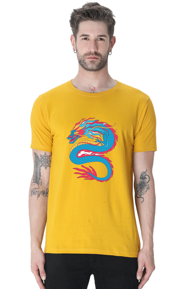 Style Redefined: Embrace Bluelander's Cotton Half Sleeve T-Shirts with Enhanced Design!
