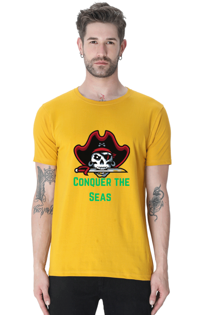 Make a Statement: Bluelander's Enhanced Design Cotton Half Sleeve T-Shirts - Stand Out in Style!