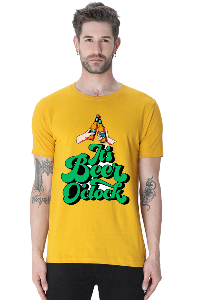Chase Comfort: Bluelander's Cotton Half Sleeve T-Shirts - Playful Vibes, Endless Comfort!