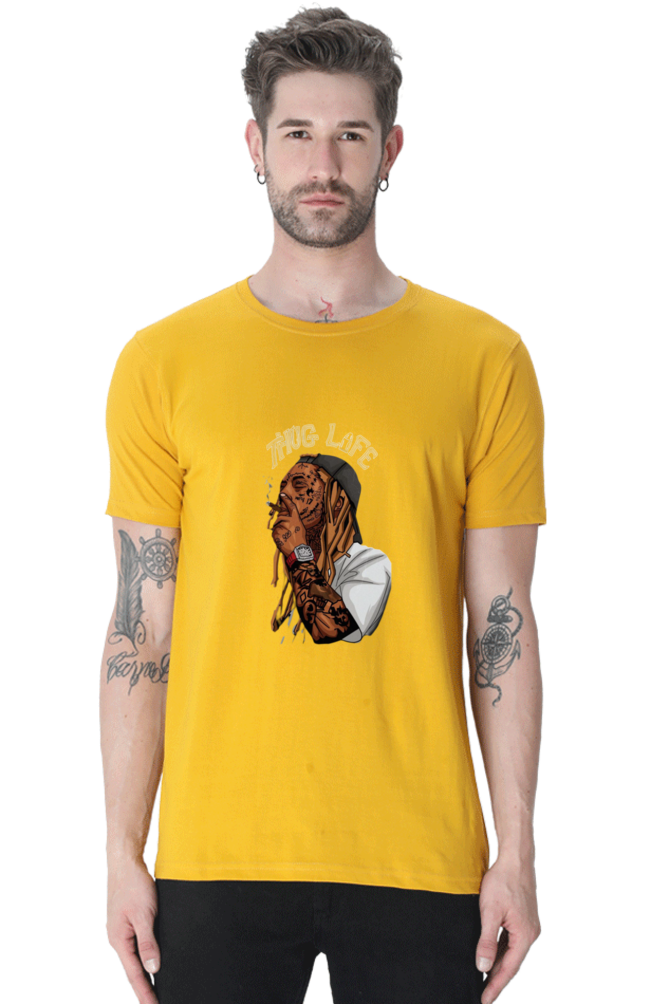 Bluelander Unisex Regular Fit T-Shirt: Soft, Breathable, 100% Cotton, Pre-Shrunk, Bio-Washed, Lycra Ribbed Neck