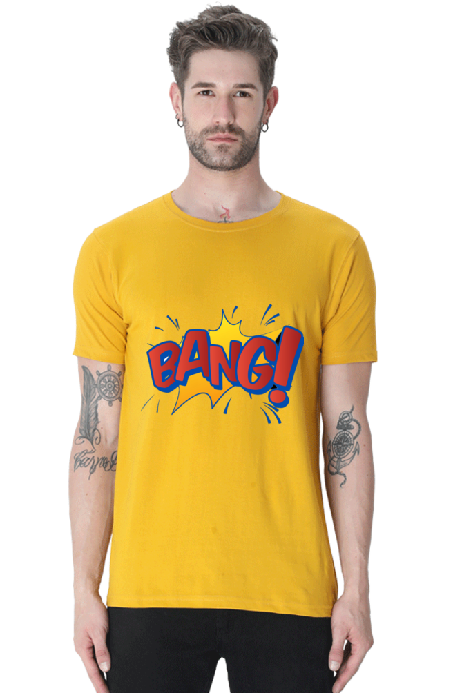 Stand Out with Bluelander's Cotton Half Sleeve T-Shirt!
