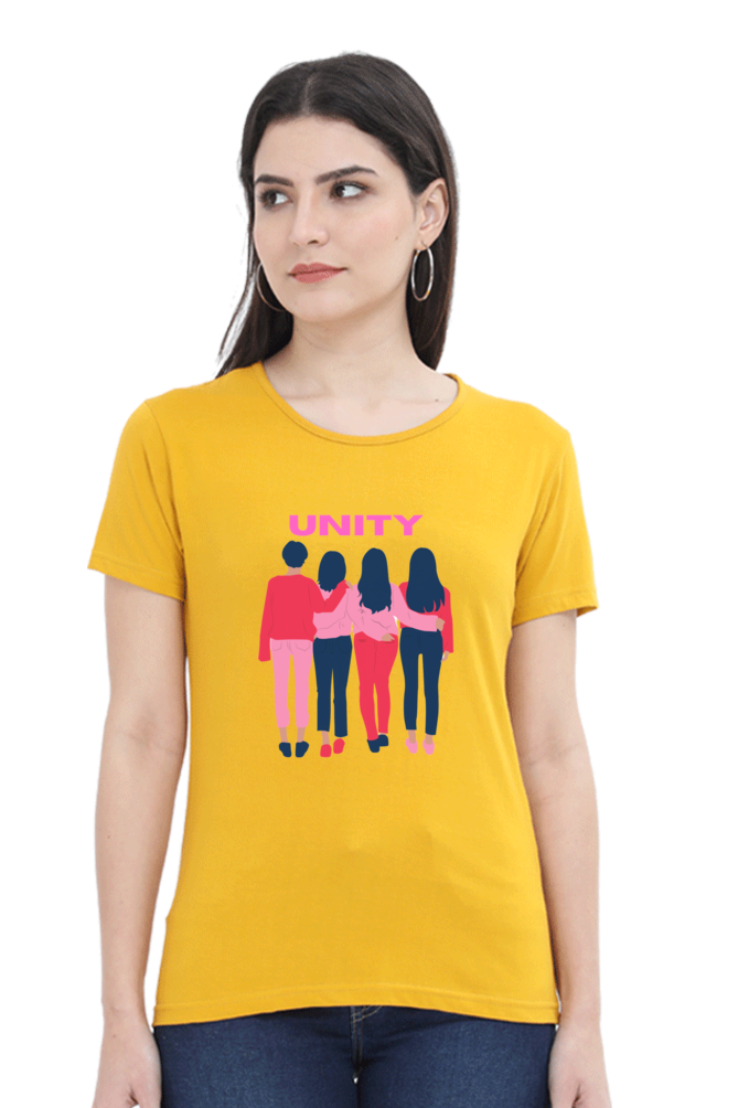BlueLander's Cotton Half Sleeve T-Shirts: Enhanced Design, Supreme Comfort for Girls and Women – A Sign of Unity in Style and Comfort.
