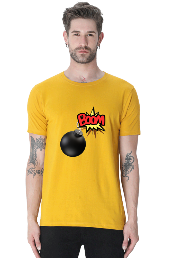 Embrace Comfort and Style in Bluelander's Cotton Half Sleeve T-Shirt!
