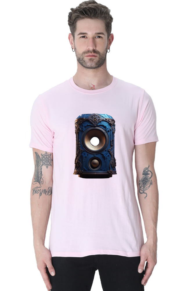 Half Sleeve Harmony: Unleash Your Inner Music with Enhanced Style in our Bluelander Cotton T-Shirt - Let Your Passion Sing