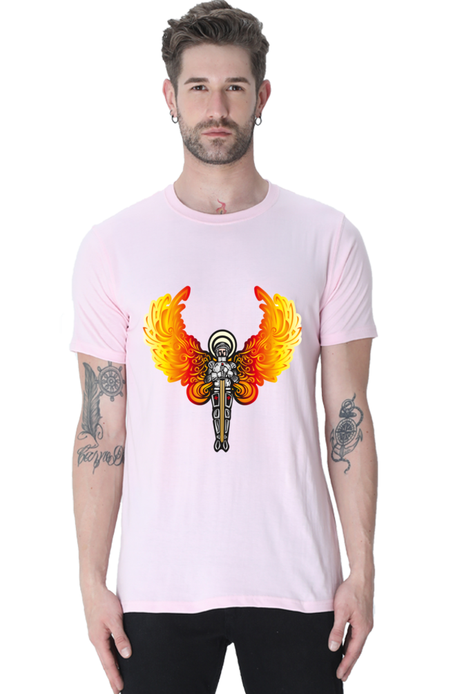Step into the Future of Fashion with Bluelander's Cotton Half Sleeve T-Shirts: Experience Night Glow Designs that Illuminate Your Style!