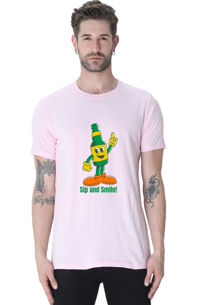 Stand Out in Style: Bluelander's Cotton Half Sleeve T-Shirts with Enhanced Design - Get Noticed!