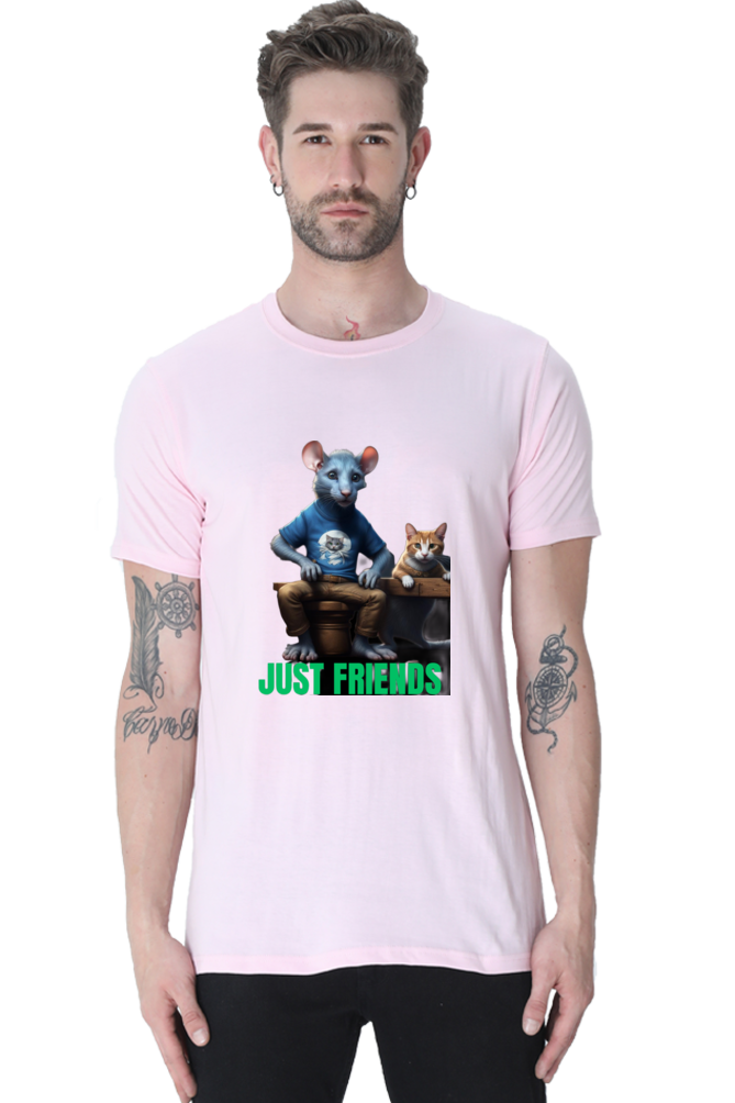 BlueLander's Half Sleeve Cotton T-Shirt with Enhanced Design – Fusing AI and Human Craftsmanship.step out with style and confidence.