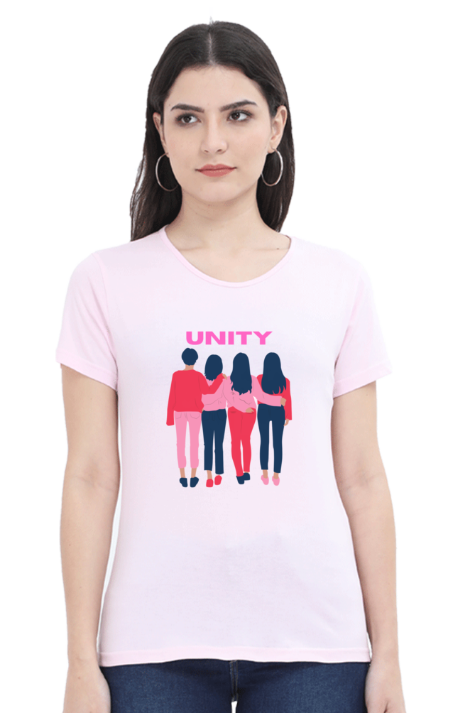 BlueLander's Cotton Half Sleeve T-Shirts: Enhanced Design, Supreme Comfort for Girls and Women – A Sign of Unity in Style and Comfort.