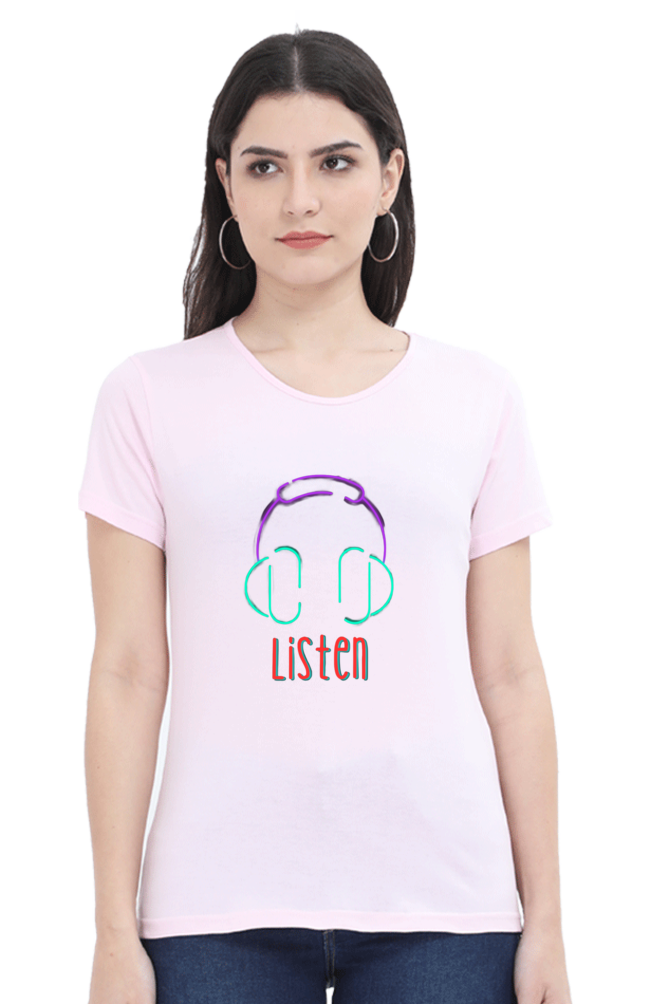 Revitalize Daily Comfort: Bluelander Cotton Half Sleeve T-Shirts for Girls and Women,Tune into Your Mind, Follow Your Heart, and Embrace Timeless Style and Wisdom