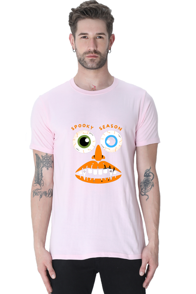 Elevate Your Spooky Style: Bluelander Cotton Half Sleeve T-Shirts – Supreme Comfort, Enhanced Design for a Hauntingly Stylish Spooky Season.