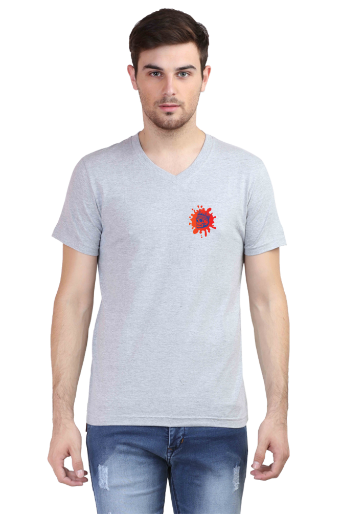 Make a Statement: Bluelander's V Neck Cotton Half Sleeve T-Shirts - Redefining Fashion with Futuristic Designs!