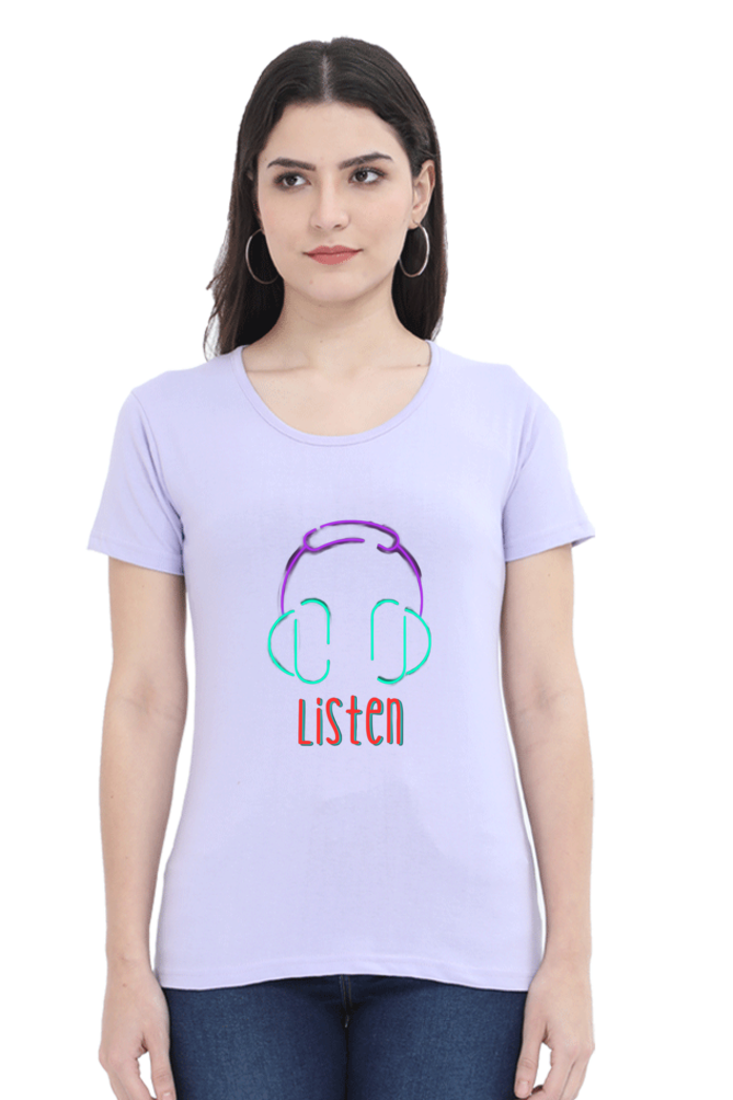 Revitalize Daily Comfort: Bluelander Cotton Half Sleeve T-Shirts for Girls and Women,Tune into Your Mind, Follow Your Heart, and Embrace Timeless Style and Wisdom