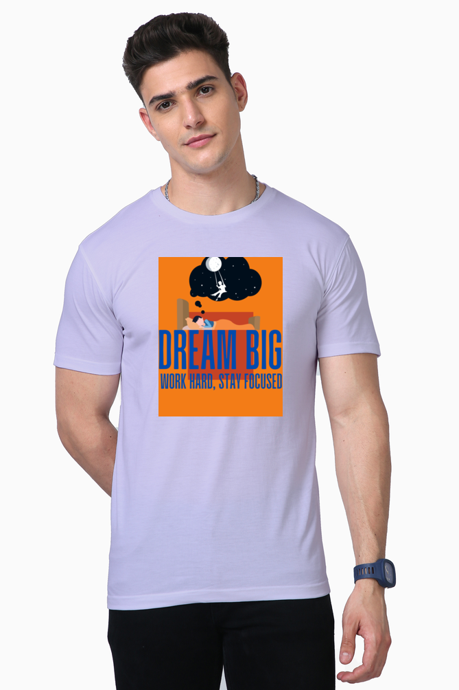 Bluelander Supima Half Sleeve T-Shirt: Supreme Comfort, Enhanced Design, and Big Dreams. Let Your Clothes Catch Your Dreams - Go Ahead and Achieve.