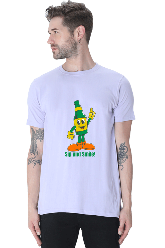 Stand Out in Style: Bluelander's Cotton Half Sleeve T-Shirts with Enhanced Design - Get Noticed!
