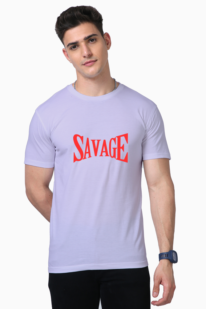 Elevate Your Style with Bluelander Supima Cotton Half Sleeve T-Shirts Supreme Comfort,Unleash Your Savage Style.