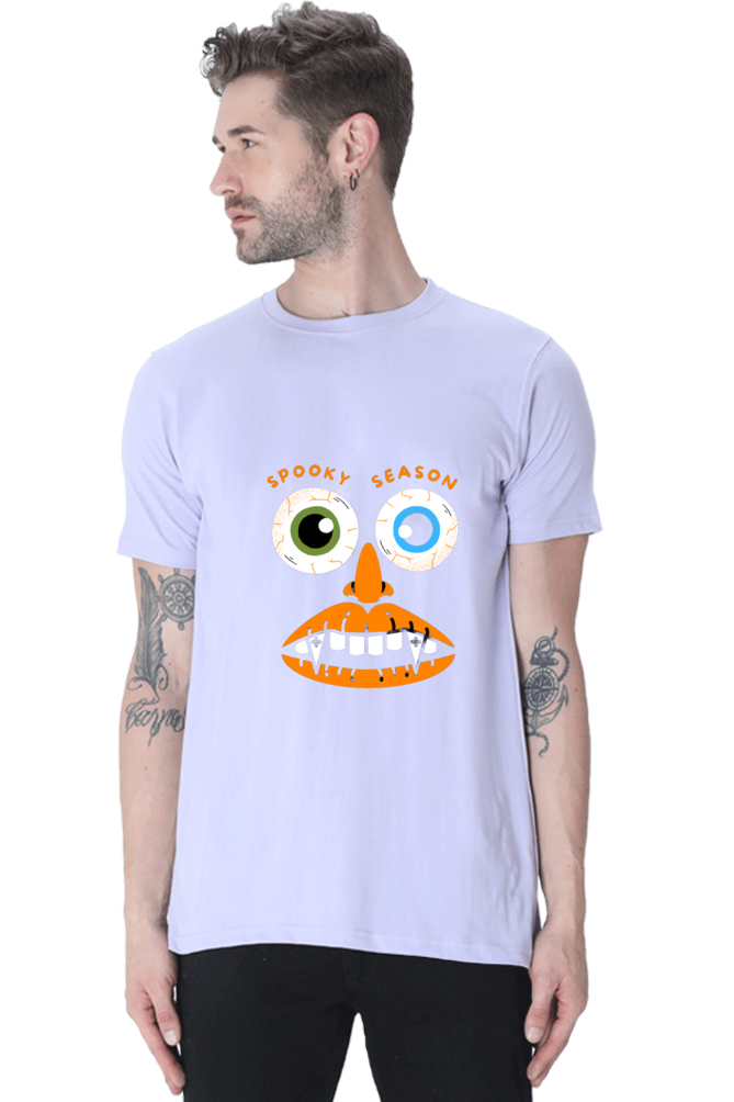 Elevate Your Spooky Style: Bluelander Cotton Half Sleeve T-Shirts – Supreme Comfort, Enhanced Design for a Hauntingly Stylish Spooky Season.