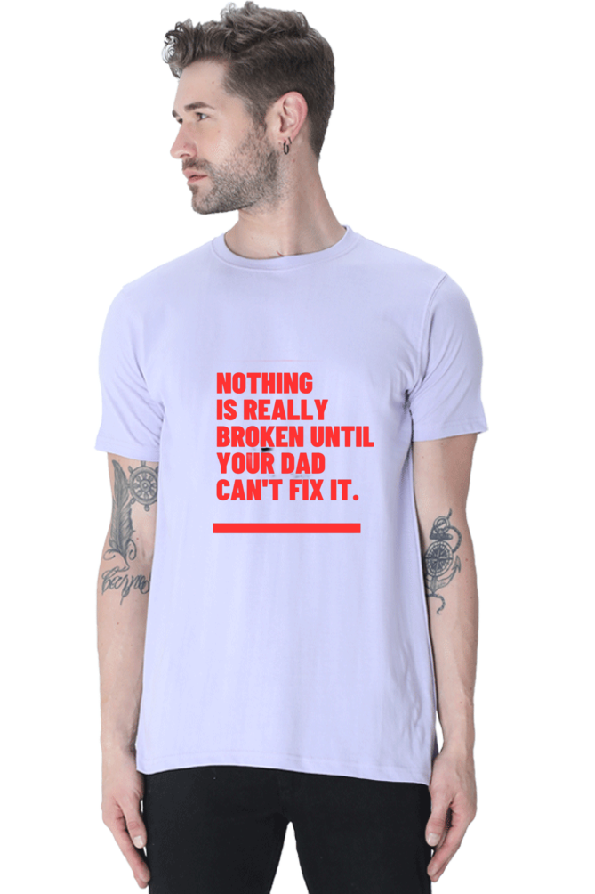 Fixing the Unfixable Bluelander Half Sleeve Cotton T-Shirts ,Where Comfort Meets Dad's Expertise