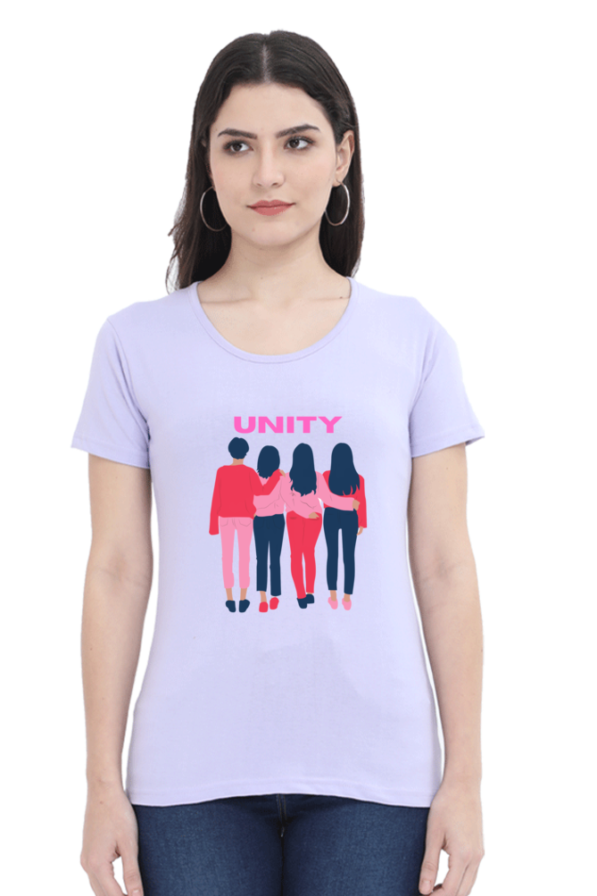 BlueLander's Cotton Half Sleeve T-Shirts: Enhanced Design, Supreme Comfort for Girls and Women – A Sign of Unity in Style and Comfort.