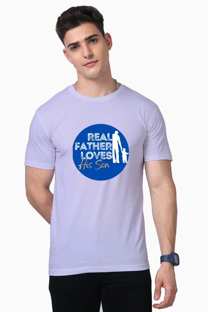 Supreme Comfort Meets Enhanced Design Bluelander Supima Half Sleeve T-Shirt for Fathers & Sons Bonding Wear It with Pride