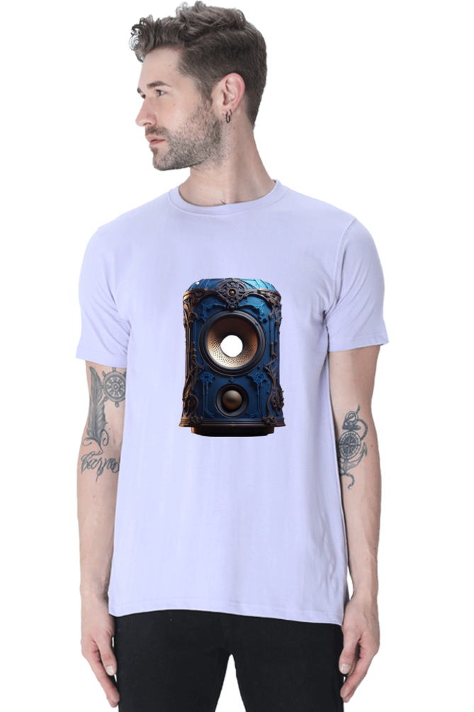 Half Sleeve Harmony: Unleash Your Inner Music with Enhanced Style in our Bluelander Cotton T-Shirt - Let Your Passion Sing