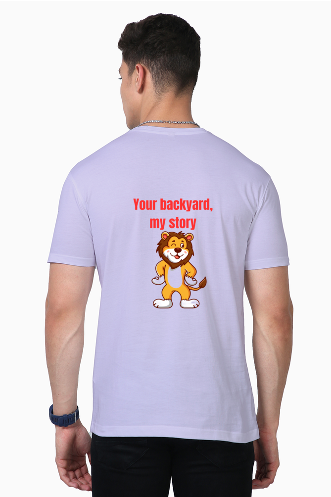 Bluelander's Supima Cotton Half Sleeve: Walk in Style with Enhanced Back Design.
