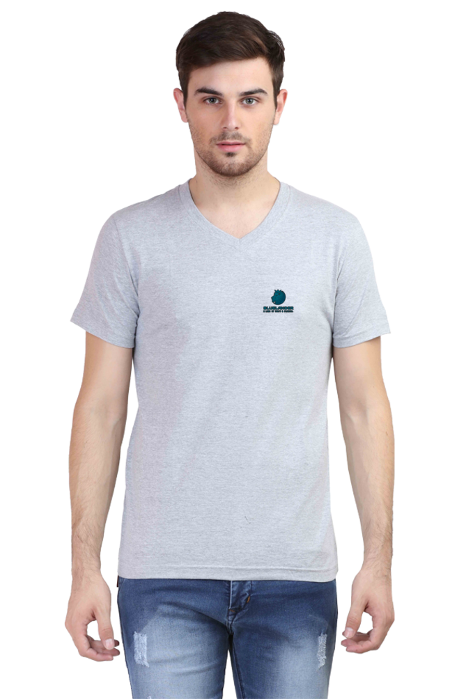 Discover Ultimate Comfort: Bluelander V-Neck Full Sleeve T-Shirt | 100% Cotton | Pre-Shrunk & Bio Washed,Explore Now!