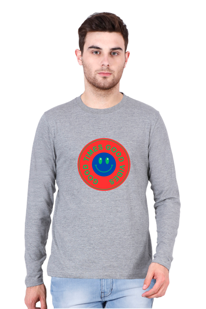 Level Up Your Style Game: Rocking Out in Bluelander's Cotton Full Sleeve T-Shirts!