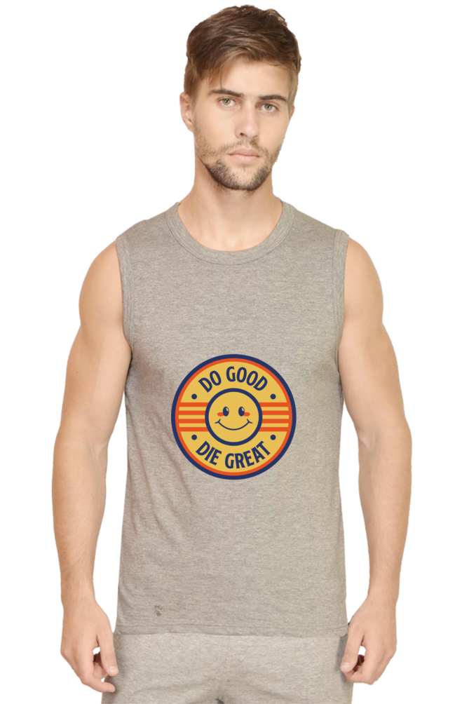 Unleash Cool Confidence: Bluelander's Sleeveless Round Neck - Effortless Edge, Timeless Comfort.