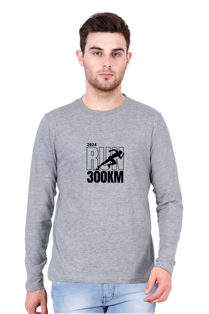 Stride in Style: Bluelander Male Full Sleeve Cotton T-Shirt, Run for Your Success with Fashion Forward Confidence