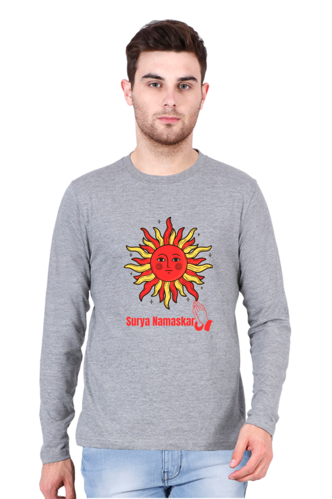 Say Goodbye to Boring Tees: Unveil the New Level of Design with Bluelander's Cotton Full Sleeve Tee!