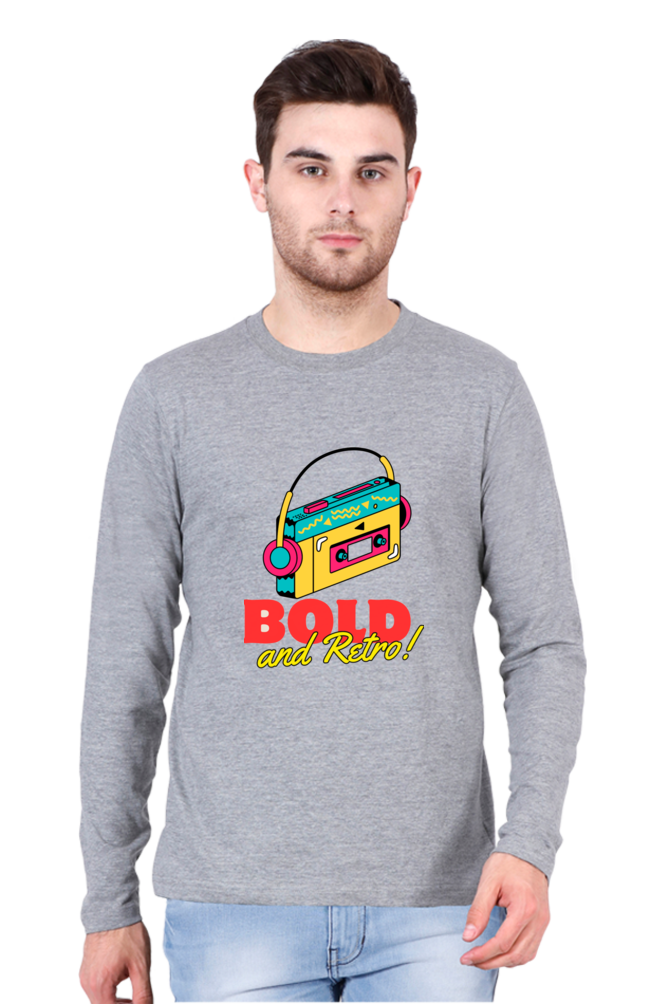 Feel the Fashion Vibe: Bluelander's Full Sleeve Cotton T-Shirt - Make a Stylish Entrance Wherever You Go!