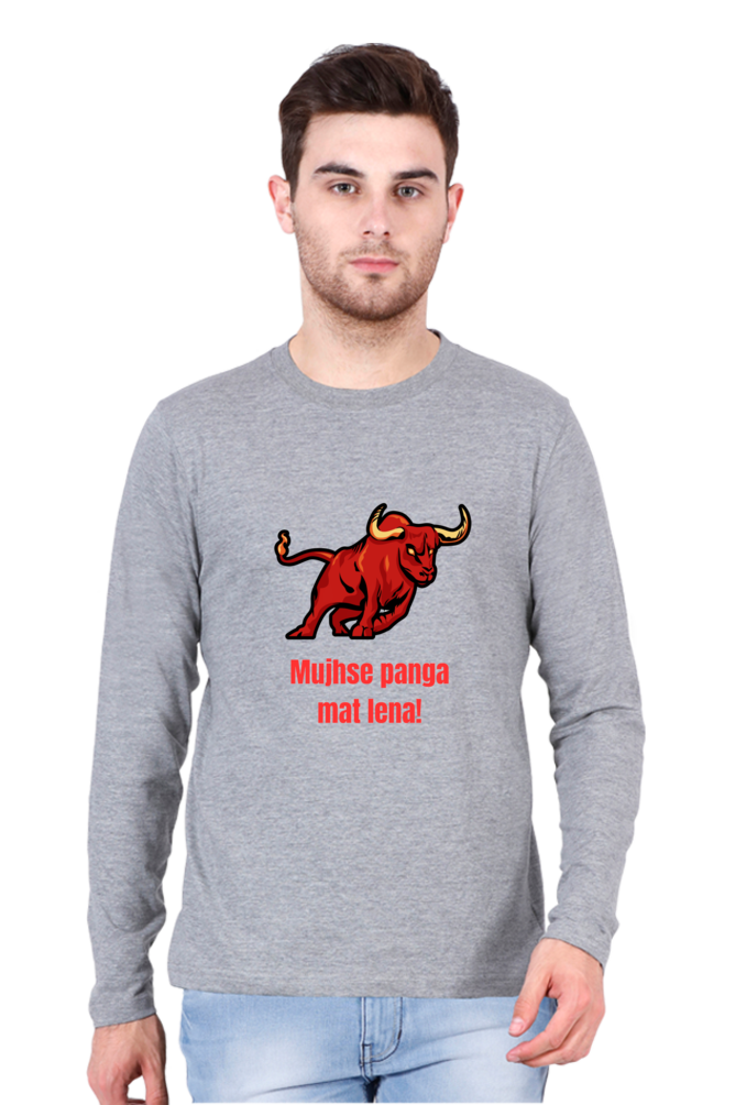 Say Farewell to Ordinary Tees: Discover Elevated Design with Bluelander's Cotton Full Sleeve Tee!
