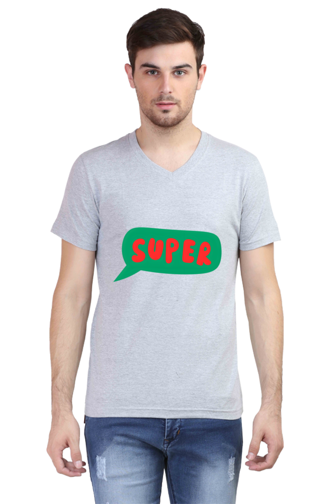 Express Yourself in Every Stitch: Bluelander's Vibrant V Neck Cotton T Shirt!