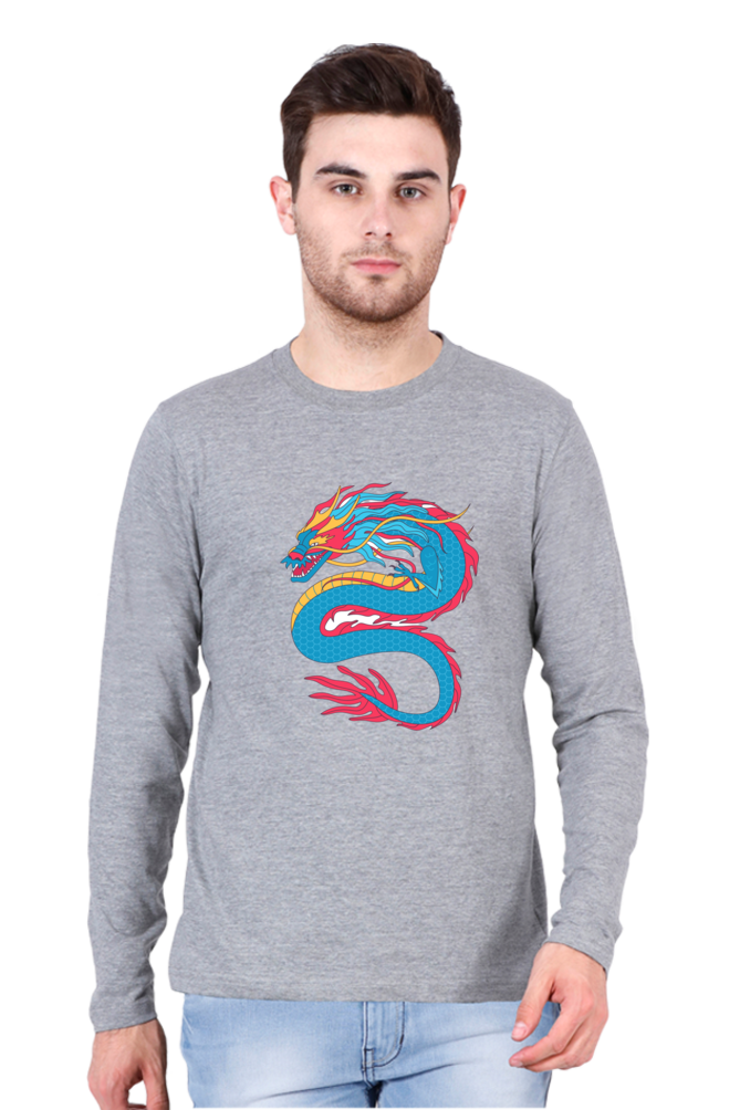 Fashion Begins Here: Bluelander's Cotton Full Sleeve T-Shirt - Elevate Your Style Journey!