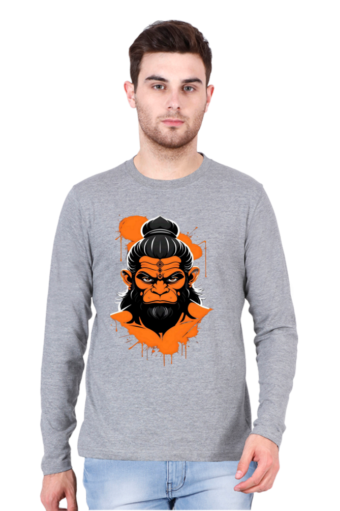 Premium Unisex Hanuman Grace Bhastra T-shirt: Divine Power & Comfort | Bluelander