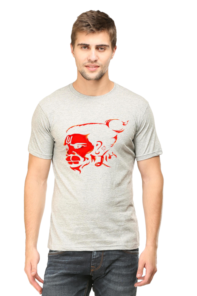 Hanuman's Blessing, Soft and Pure: Bluelanders Divine Protection premium cotton T-Shirt.