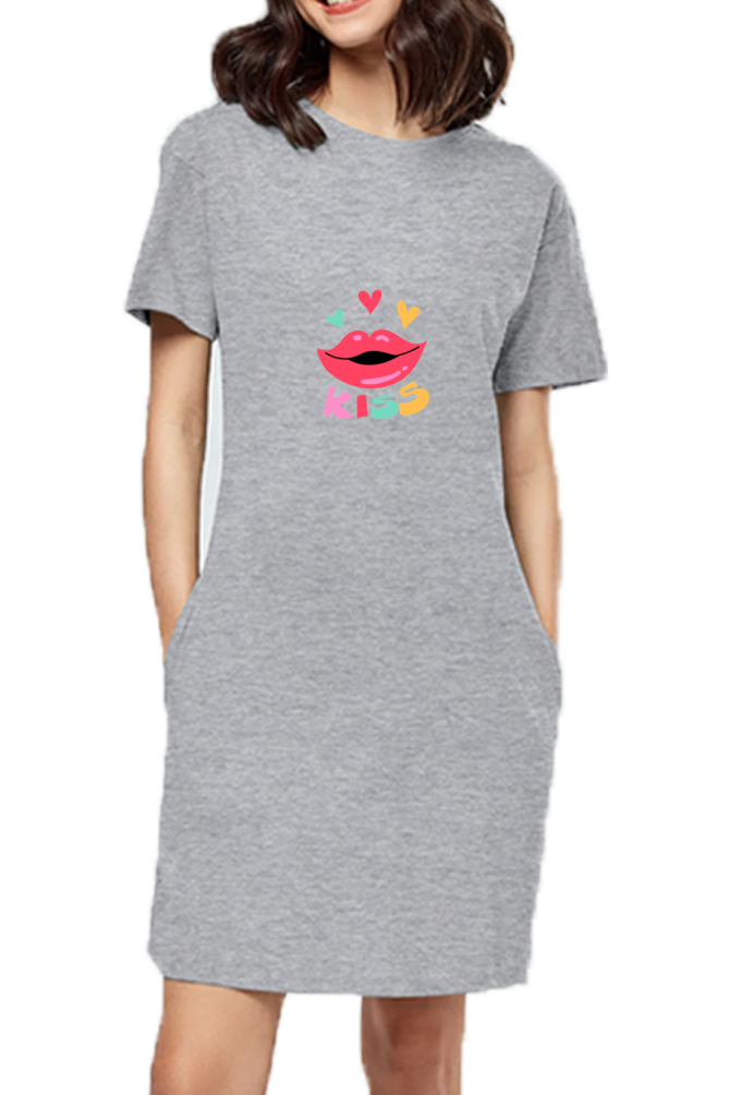 Elevate style with Bluelander's Soft Cotton Girls Full T-Shirt Dress